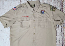BSA, Boy Scout, Official Uniform Shirt, Men's 2XL, Polyester, Vented