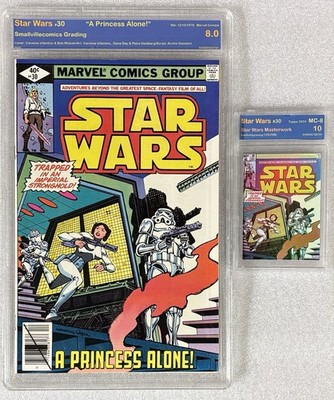Star Wars #30 SVG 8.0 + Star Wars Master Work MC-8￼foil (125-299) WOW!!  ￼
