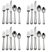 Reed & Barton Allora 18/10 Stainless Steel 20pc. Flatware Set (Service for Four)