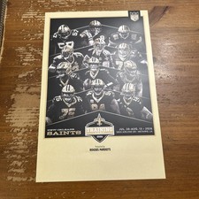 New Orleans Saints 2026 Schedule Poster 11 X 17 Training Camp Giveaway  60th