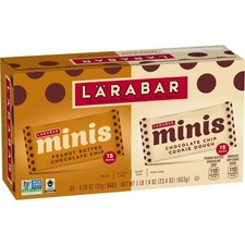 Minis Chocolate Chip Variety Pack, Gluten Free Fruit and Nut Bars, 23.4 oz, 30