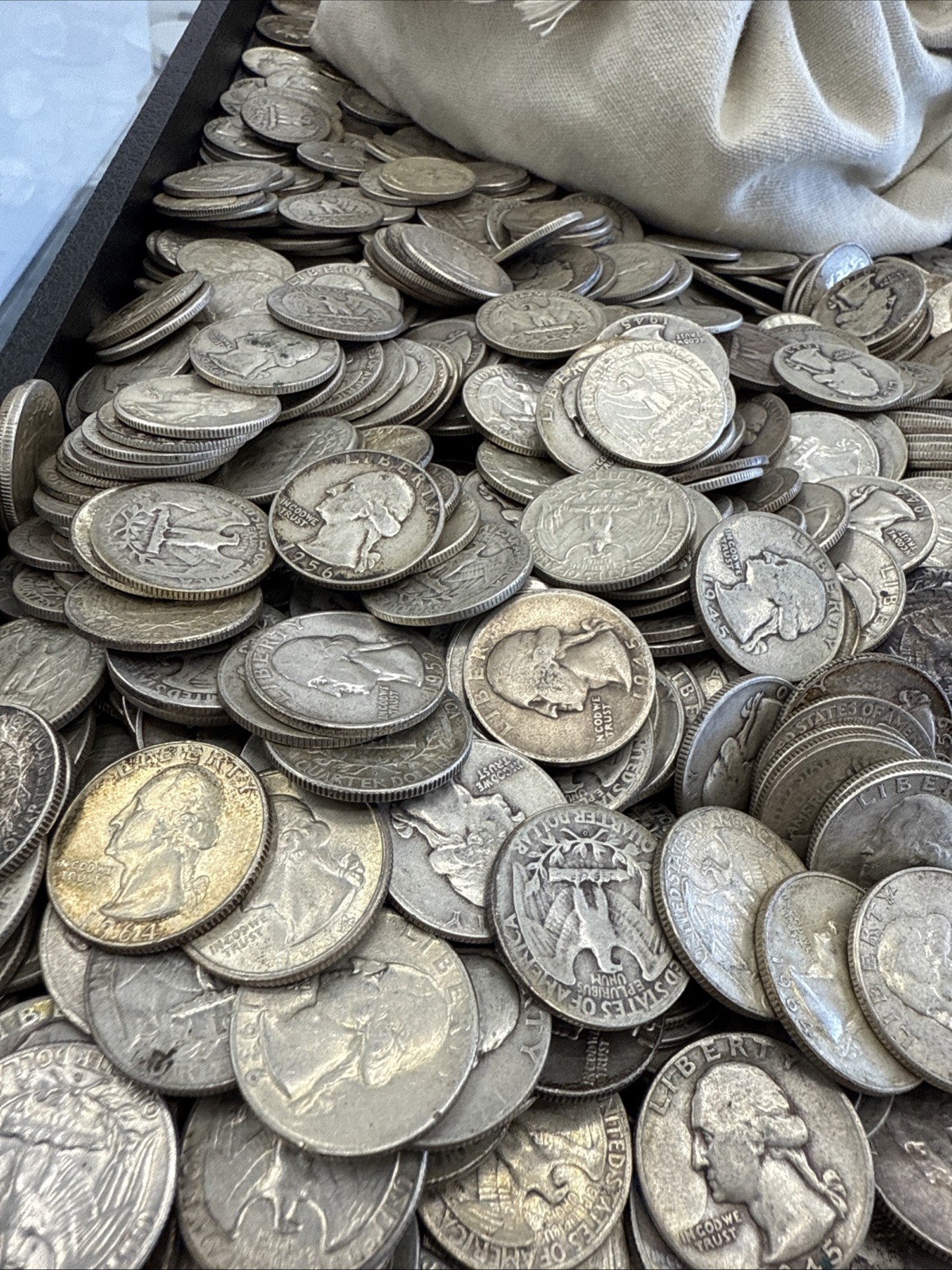 90% Silver Quarters - $100 Face Value Bag— A Total Of 400 Coins