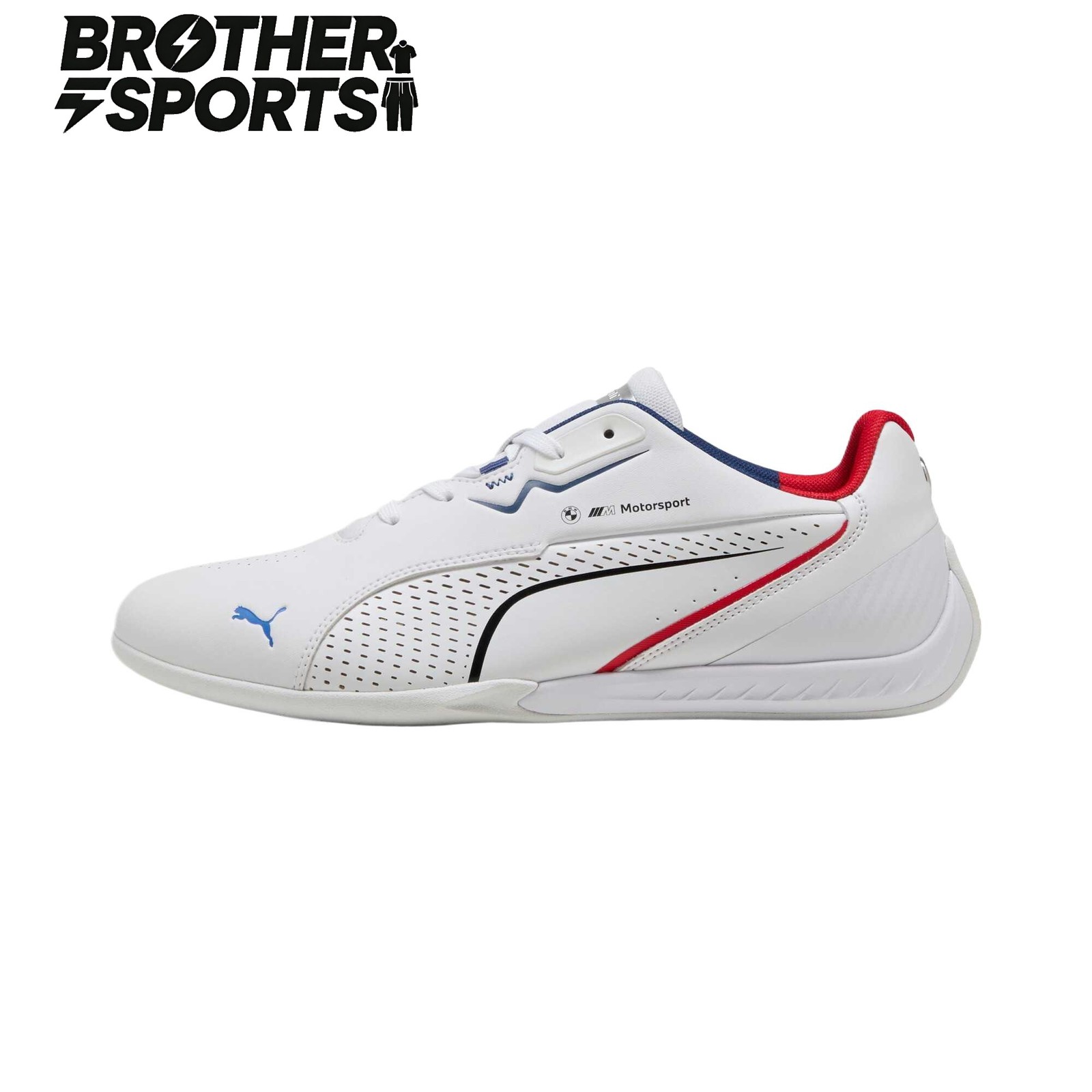 BMW x PUMA Anti Slip Wear Resistant Low Top Casual Shoes Unisex White New Sizes