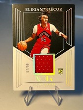 Ja'Kobe Walter 2024-25 Panini Noir Elegant Decor Materials Rookie /99 #EDR-WAL