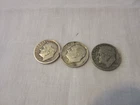 3 ROOSEVELT DIMES 1947-51-AND I THINK 1960 NO MINT MARKS