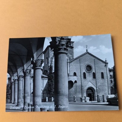 BOLOGNA - BASILICA MONASTERY OF S. STEFANO - BLACK AND WHITE POSTCARD TRAVELLED