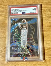 2023-24 Select Victor Wembanyama #288 Rookie RC Light Blue Disco Courtside PSA 9