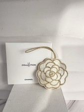 Chanel La Collection Beaut  Embroidered Camellia Charm Ornament  VIP New In Box