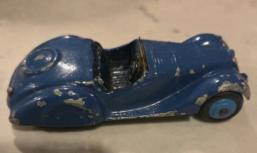 Coche deportivo vintage Dinky Toys 38a Frazer Nash BMW raro hecho en Inglaterra Meccano Foto 3 de 4