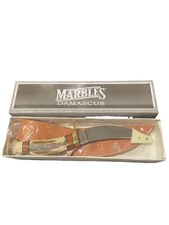Marbles New In Box 808D Stag Handle Hunting Knife + Sheath
