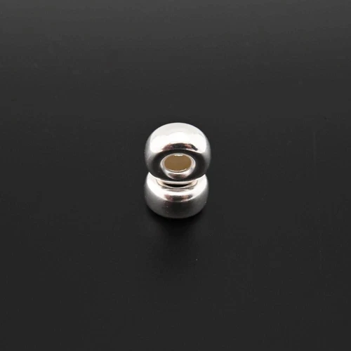 Silver beads 5x3mm for Tasbih design 2 pcs 925 silver Prayer Beads tasbih 912091