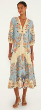 NWT AUTH FARM RIO Butter Yellow Boho Beauty Maxi Dress Sz EXTRA SMALL XS