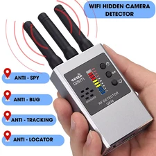 GPS Tracker Anti Spy Hidden Camera Detector Finder Wireless Bug Detection Devic