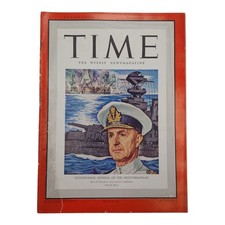 Vintage February 17, 1941 Time Magazine Cunningham Admiral Of The Mediterranean