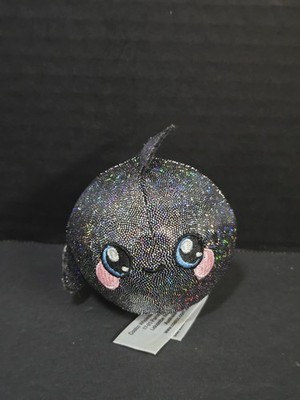 Squeezamals Plush Gleam Collection Metallic Fish Shark 