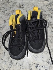 Nike Air Jordan 9 Retro TD toddler shoes in the 'Dark Charcoal Univ Gold Size 5C