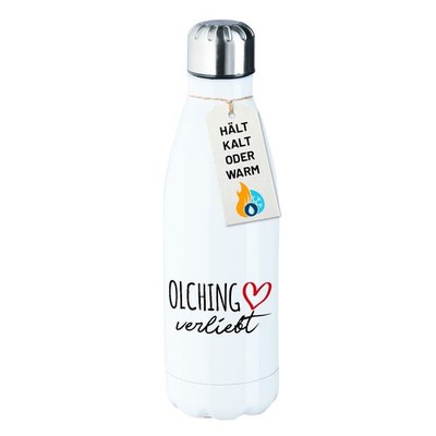 Edelstahl-Trinkflasche Olching verliebt Geschenkidee Olching Geschenk Präsent Mi