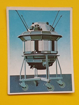 1970 image 9.5x7.3cm album conquest of space No. 91 probe Lunik 3