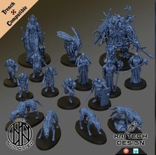 Grail Plague Warband  Trench War Compatible  Tabletop Miniatures