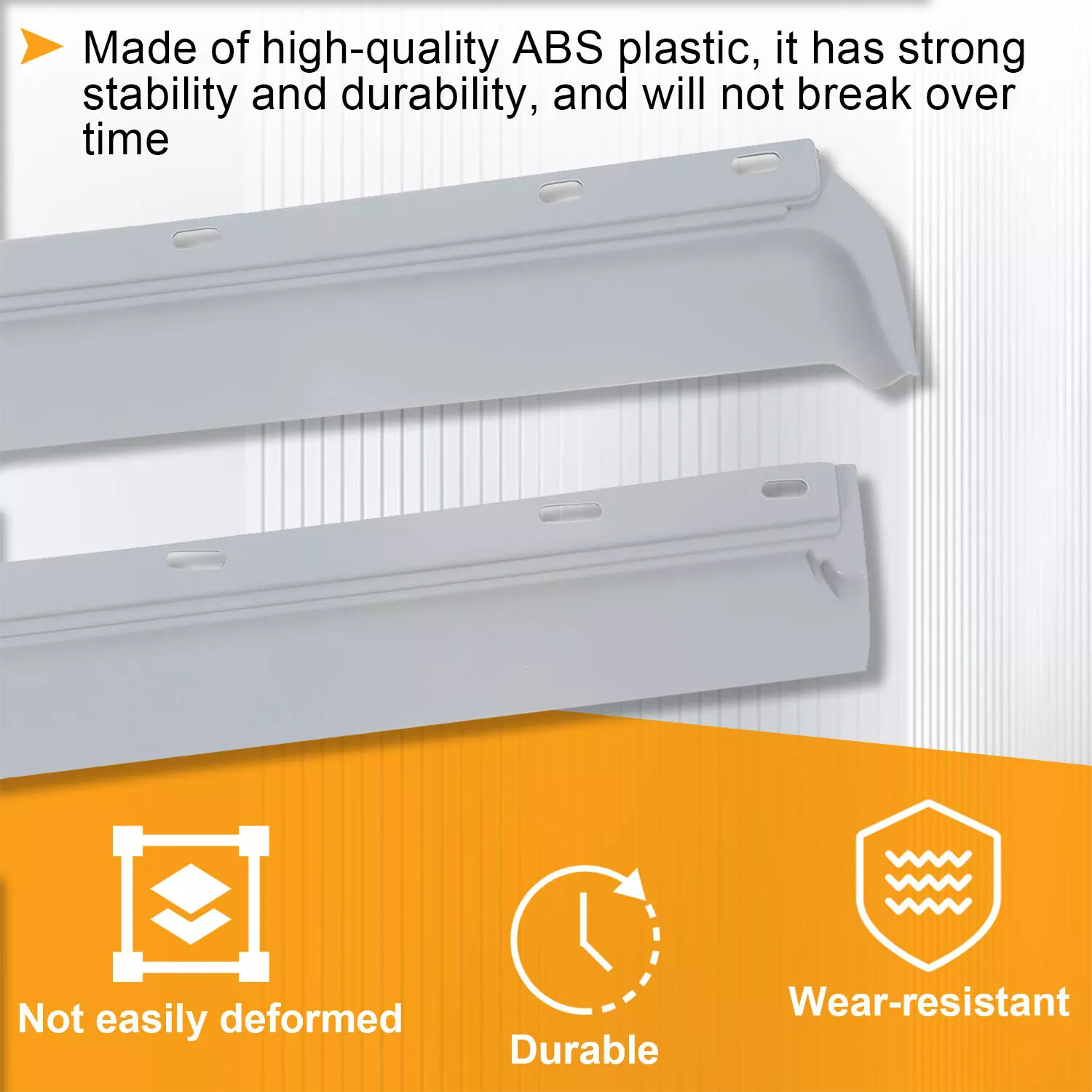 Premium Gray ABS Front Bumper Filler Set For Cadillac Eldorado 1973-74 (6 pcs)