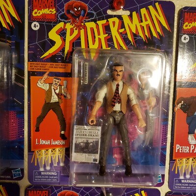 marvel legends spider-man retro j. jonah jameson