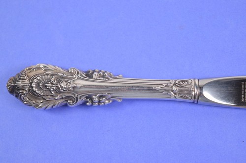 Wallace Sterling Silver Sir Christopher 9 1/8" Modern Hollow Knife No Monogram - Picture 6 of 8