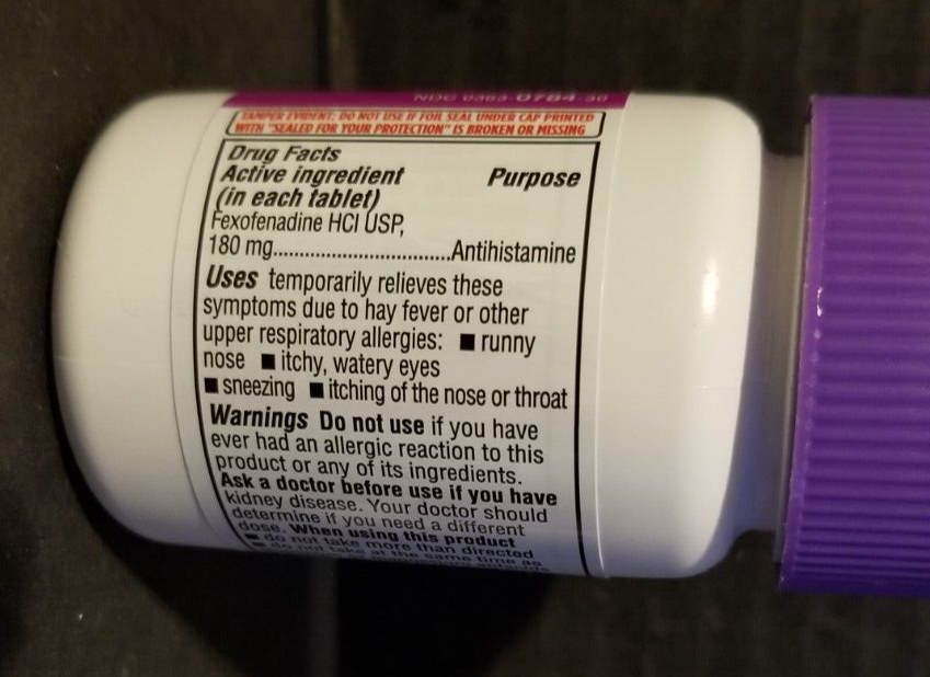 30 Walgreens (Allegra) 24 Hr Allergy Relief Tablets, Fexofenadine 180mg, Exp9/24 eBay