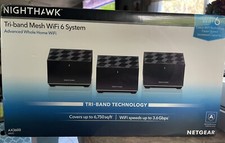 NETGEAR Nighthawk Tri-band Mesh WiFi 6 System Whole Home WiFi Mk83, NEW SEALED
