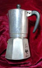 ABC BIALETTI CRUSINALLO BREAK 6 CUPS ALUMINUM COFFEE MAKER. 