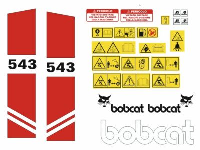 Bobcat 543 Komplettes Aufkleber-Set Deko-Logos