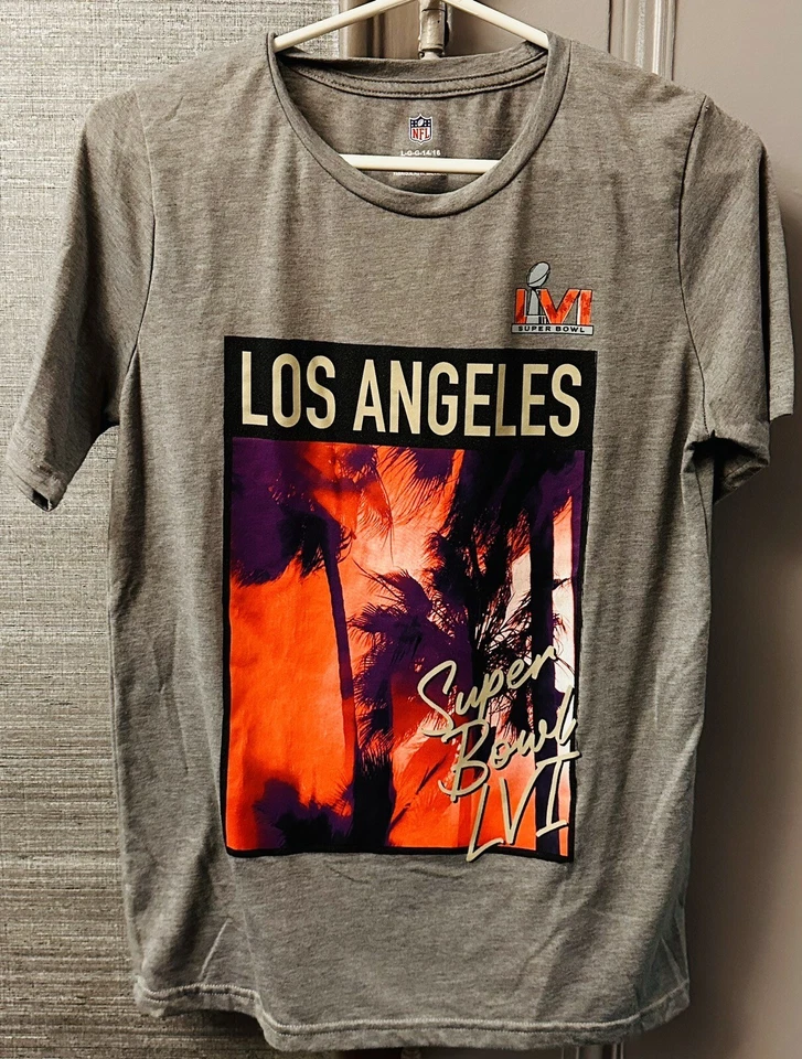 Los Angeles Rams Calif. NFL Football Super Bowl LVI 2022 Girls 14/16 NFL T-Shirt - Image 4 of 4