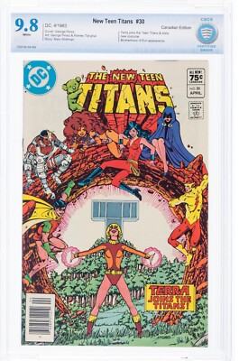 New Teen Titans 34 Canadian Variant CBCS 9.8 DC 1983 4th Deathstroke App   cgc