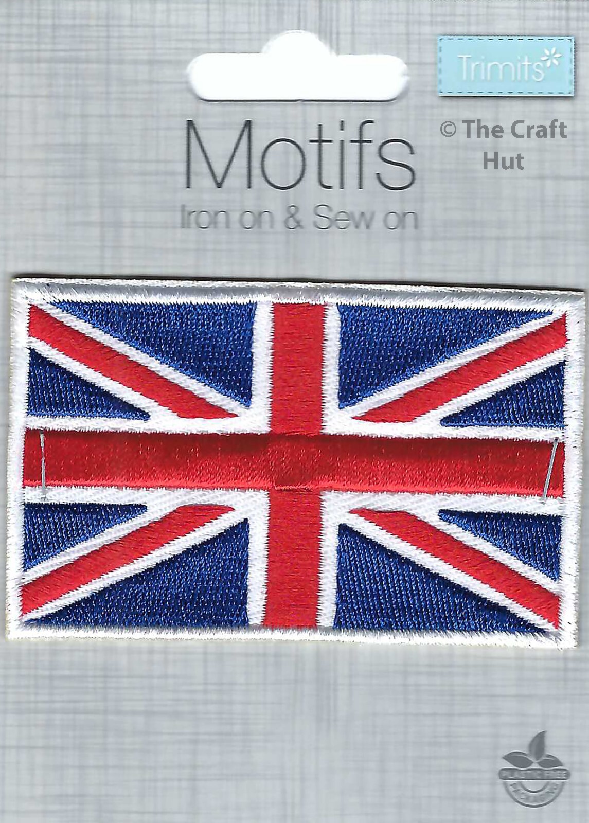 Iron On or Sew On Motifs Trimits Patch Mending Union Jack Flag CFM2\012X New