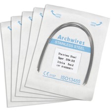 Arcos de Ortodoncia Salees Alambre de Arco de Acero Inoxidable Rectangu