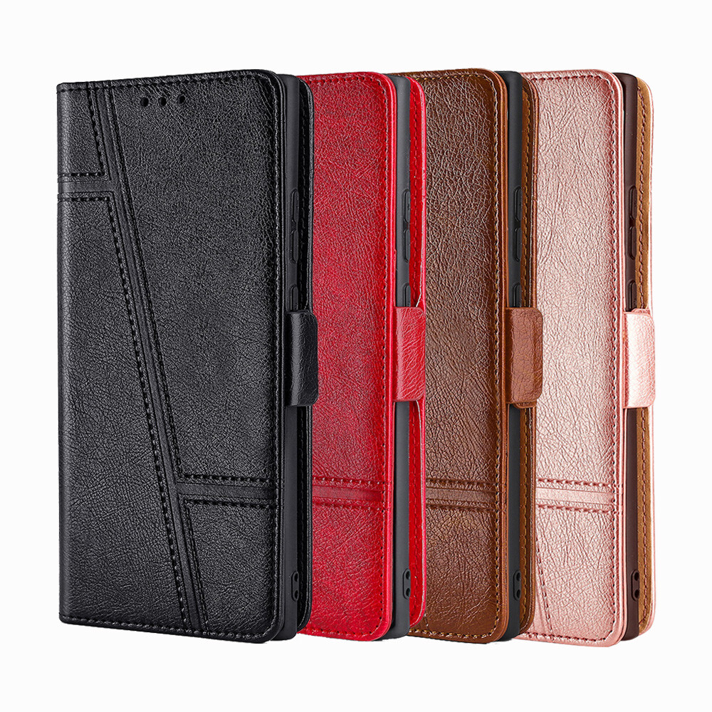 Hülle Für Motorola Moto G84 5G – PU-Leder Flip Case Mit Magnetverschluss, Kartenfach & Standfunktion, Rot