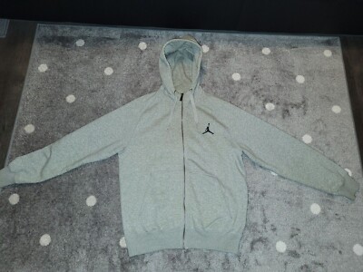JORDAN ALL DAY FLEECE FULL-ZIP HOODIE SWEATSHIRT GREY 436425-063 Mens'  Medium