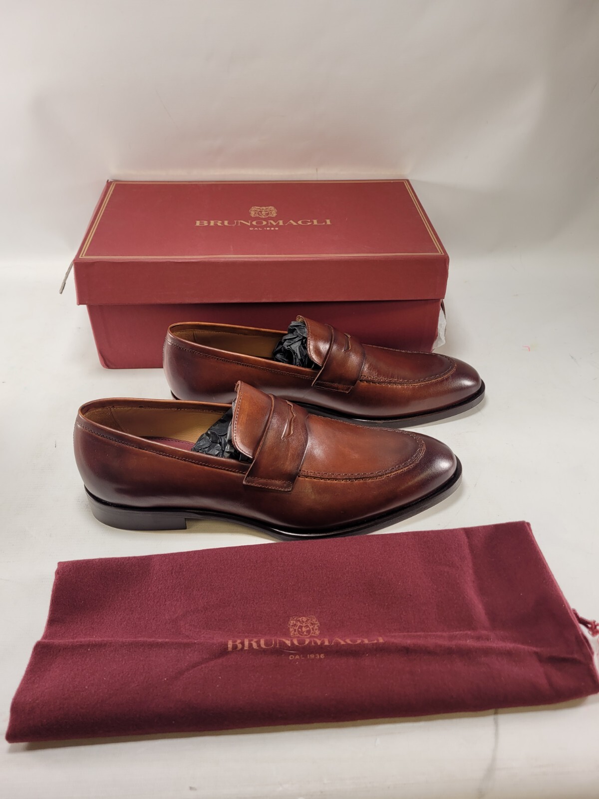 SAOLA Scarpe formali Bruno Magli Payton Cognac da uomo taglia US 10 BM4PAYB0