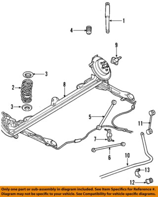 CHRYSLER OEM 01-10 PT Cruiser Rear Suspension-Coil Spring 