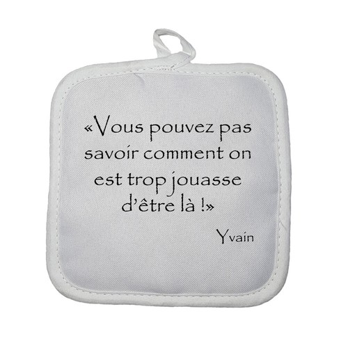 Manique Gant De Cuisine Yvain Trop Jouasse Citation Kaamelott Ebay