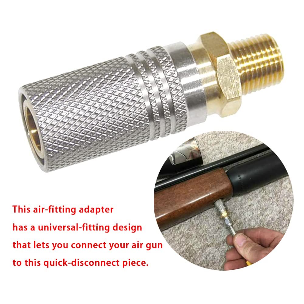 Mangobuy 3x Connecteurs Rapide PCP Paintball - Filetage 1/8 BSPP/NPT - Cuivre - 3000-4500 PSI