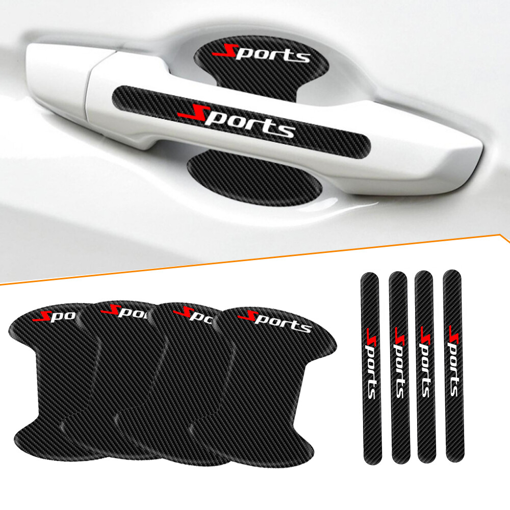 8x Car Door Handle Bowl Sticker Protector Anti Scratch Cover Auto Accessories