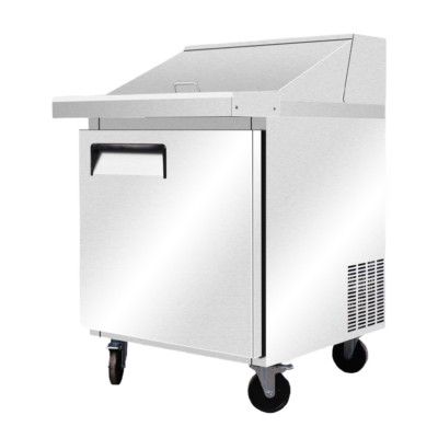 NSF 28'' W Single Door Mega Top Sandwich/Salad Prep Table Cooler 12 Pan