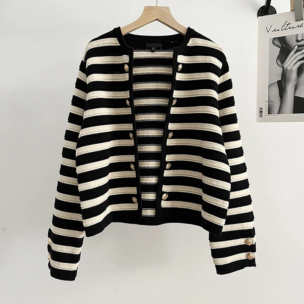 トップス CLANE STRIPE CABLE HALF SLEEVE CARDIGAN CLANE STRIPE CABLE HALF SLEEVE CARDIGAN - メルカリ