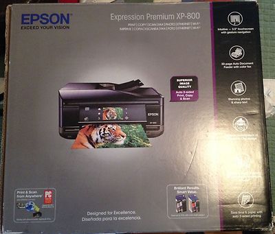 Brand New Epson Expression Premium XP-800 All-In-One Inkjet Printer