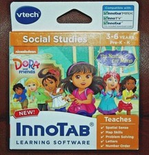 Innotab Vtech Educational Learning Software Dora the Explorer Social Studies NEW