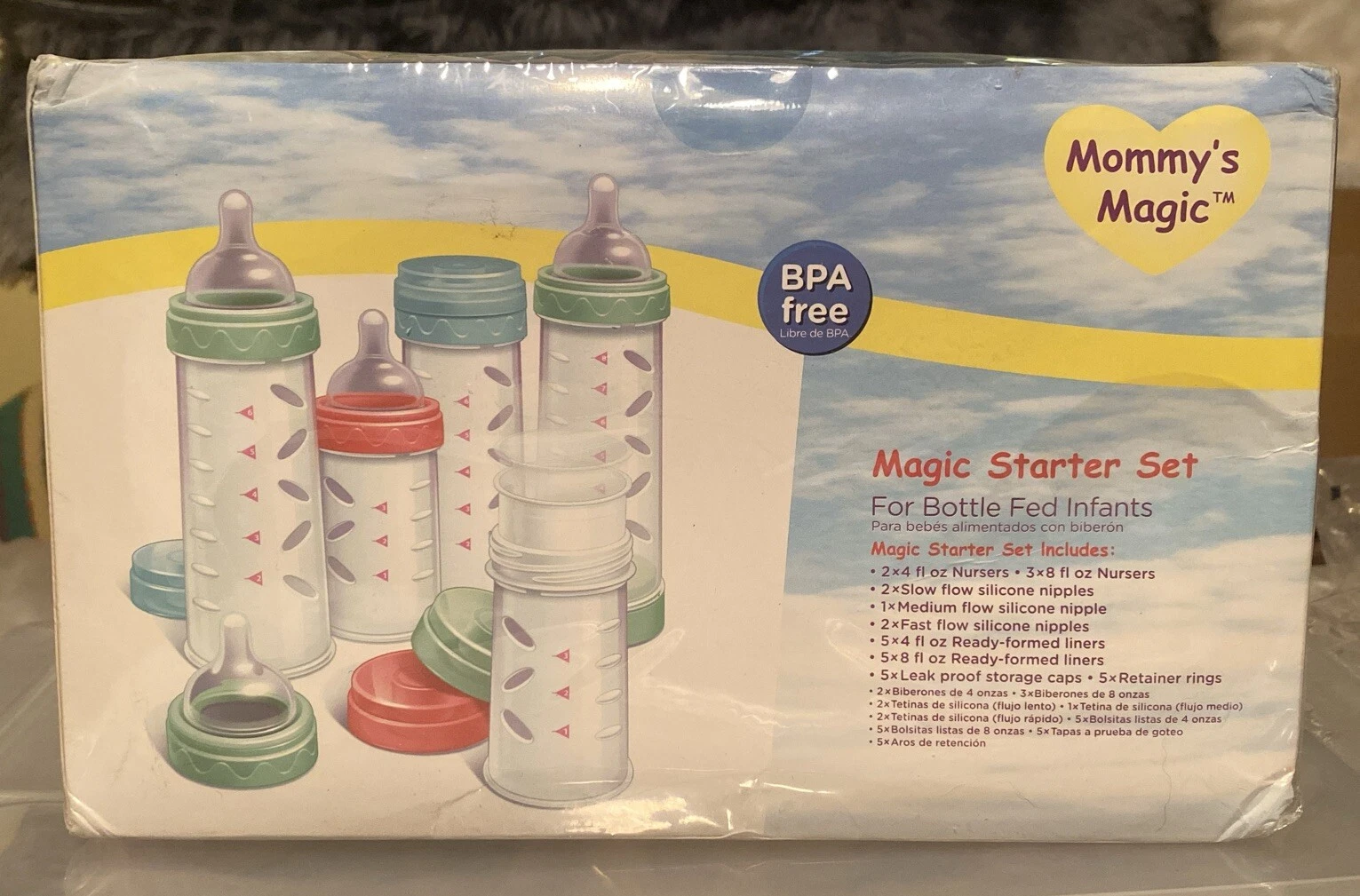 Mommy’s Magic Drop In Liner Nurser Starter Set! SLOW, MEDIUM & Fast Nipples🤩