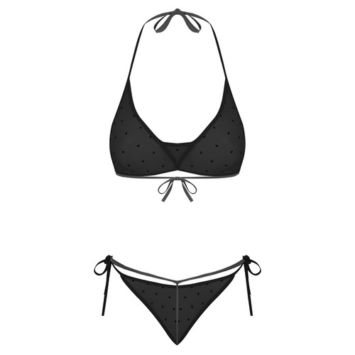 Women's Bra And Briefs Transparent Lingerie Set See Through Swimsuit Two-piece - Picture 10 of 25