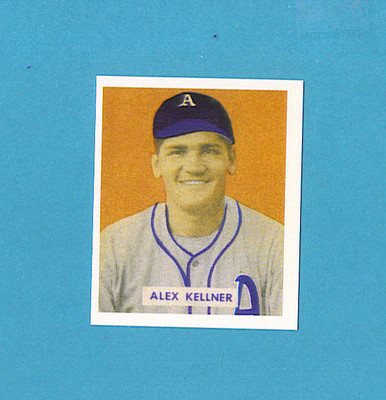 1949 Bowman Reprint #222 Alex Kellner Card - Philadelphia Athletics