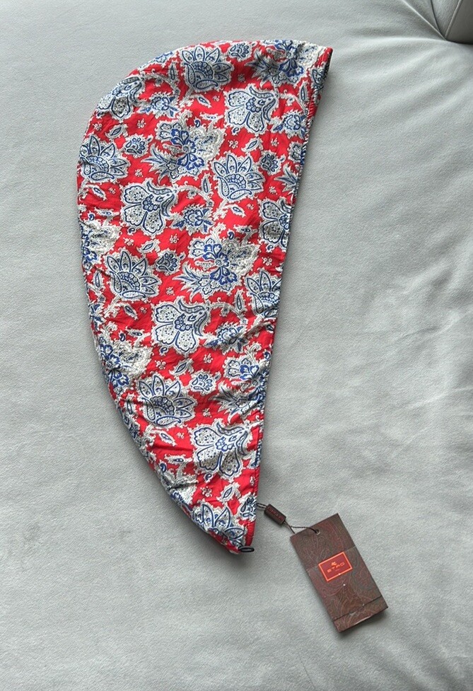 New ETRO Paisley Print Cotton Terry Towel Turban MSRP $405 