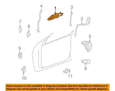 CHRYSLER OEM 00-02 300M Front Door Lock Hardware-Handle, Outside LF03VLBAE